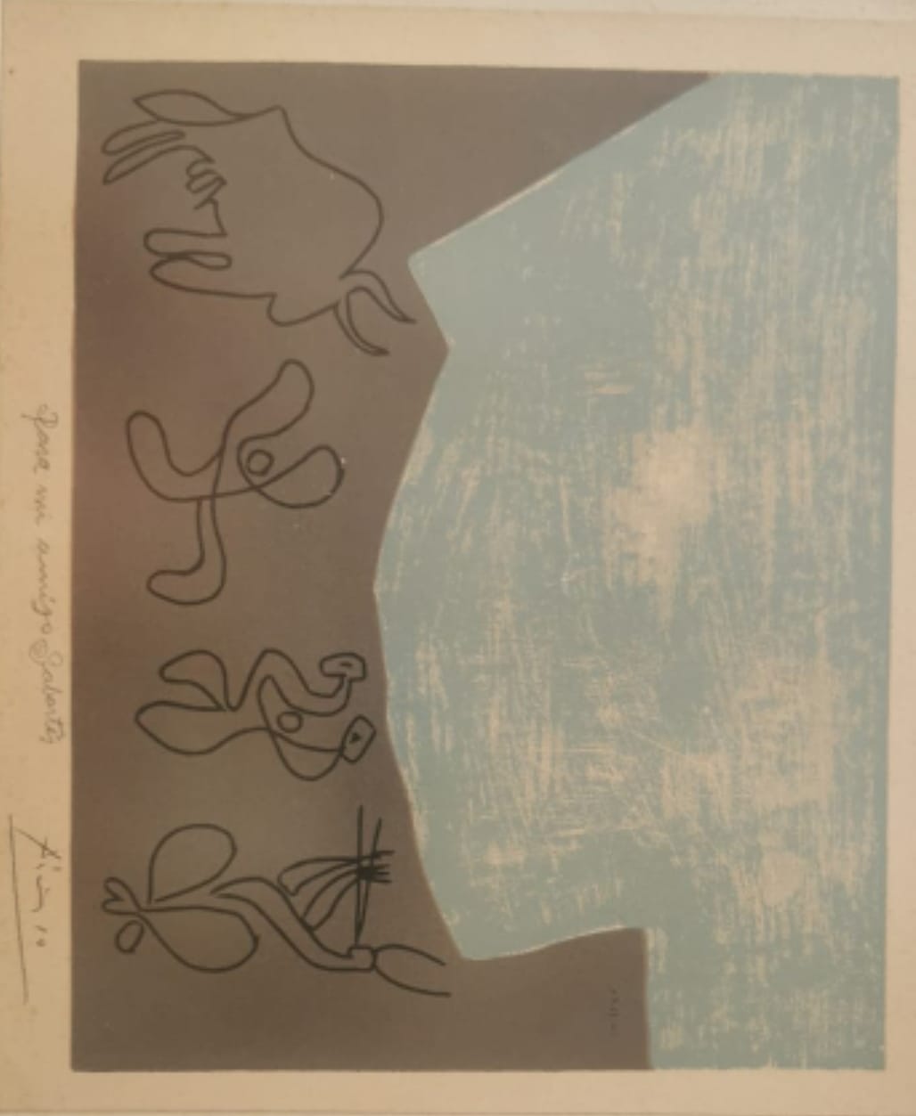 Pablo Picasso Original - Hybrid NFT - Al Linoleum Grabados